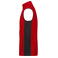 Chaleco de trabajo polar hombre JN856. Color red/black.