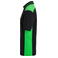 Polo de trabajo hombre JN858. Color black/lime/green.