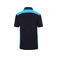 Polo de trabajo hombre JN858. Color navy/turquoise.