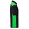 Polo de trabajo hombre JN858. Color black/lime/green.