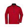 Sudadera de trabajo media cremallera hombre JN864. Color red/melange/black.