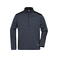 Sudadera de trabajo media cremallera hombre JN864. Color carbon/melange/black.