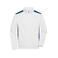 Sudadera de trabajo con cremallera hombre JN870. Color white/royal.