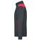 Sudadera de trabajo con cremallera hombre JN870. Color carbon/red.