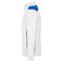 Sudadera de trabajo con cremallera hombre JN870. Color white/royal.