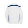 Sudadera de trabajo con cremallera hombre JN870. Color white/royal.