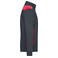 Sudadera de trabajo con cremallera hombre JN870. Color carbon/red.