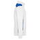 Sudadera de trabajo con cremallera hombre JN870. Color white/royal.