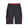Pantalón corto de trabajo hombre JN872. Color carbon/red.
