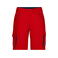 Pantalón corto de trabajo hombre JN872. Color red/navy.