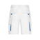 Pantalón corto de trabajo hombre JN872. Color white/royal.