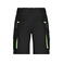 Pantalón corto de trabajo hombre JN872. Color black/lime/green.
