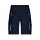 Pantalón corto de trabajo hombre JN872. Color navy/turquoise.
