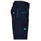 Pantalón corto de trabajo hombre JN872. Color navy/turquoise.