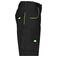 Pantalón corto de trabajo hombre JN872. Color black/lime/green.