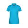 Polo de trabajo orgánico mujer JN873. Color turquoise.