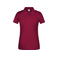 Polo de trabajo orgánico mujer JN873. Color wine.