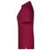 Polo de trabajo orgánico mujer JN873. Color wine.