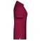 Polo de trabajo orgánico mujer JN873. Color wine.
