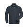 Sudadera de trabajo con cremallera hombre JN894. Color carbon.