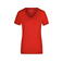 Camiseta cuello de pico elástica mujer JN928. Color red.