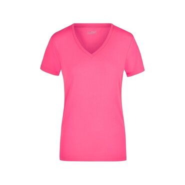 Camiseta cuello de pico elástica mujer JN928
