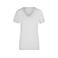 Camiseta cuello de pico elástica mujer JN928. Color white.