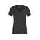 Camiseta cuello de pico elástica mujer JN928. Color black.