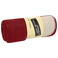 Manta polar JN952. Color bordeaux/cream.