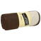 Manta polar JN952. Color brown/cream.