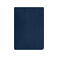 Manta de terciopelo JN955. Color blun navy/naturale.