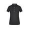 Polo mujer JN969. Color black/black/white.