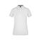 Polo mujer JN969. Color white/navy/white.