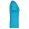 Camiseta cuello de pico mujer JN973. Color turquoise/melange.
