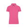 Polo piqué mujer JN985. Color pink/white.