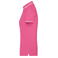 Polo piqué mujer JN985. Color pink/white.