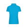 Polo piqué mujer JN985. Color turquoise/white.