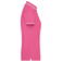 Polo piqué mujer JN985. Color pink/white.