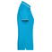 Polo piqué mujer JN985. Color turquoise/white.