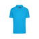 Polo cuello con rayas hombre JN986. Color turquoise/white.