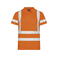 Polo de alta visibilidad hombre 6040. Color naranja.
