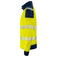 Sudadera de alta visibilidad con cremallera hombre 6109. Color limón.