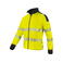 Sudadera de alta visibilidad con cremallera hombre 6109. Color amarillo.