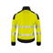 Sudadera de alta visibilidad con cremallera hombre 6109. Color amarillo.