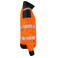 Sudadera de alta visibilidad con cremallera hombre 6109. Color naranja/negro.