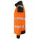Sudadera de alta visibilidad con cremallera hombre 6109. Color naranja/negro.