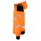 Sudadera de alta visibilidad con capucha y cremallera hombre 6110. Color naranja/negro.