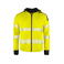 Sudadera de alta visibilidad con capucha y cremallera hombre 6110. Color amarillo.