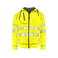 Sudadera de alta visibilidad con capucha y cremallera clase 1 hombre 6130. Color amarillo.