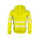 Sudadera de alta visibilidad con capucha y cremallera clase 1 hombre 6130. Color amarillo.